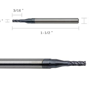 1/16th endmill altin coated